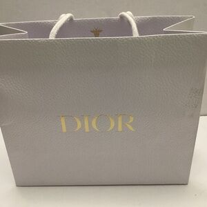 Christian Dior CD Luxury White Shopping Bag. Next Day Shipping.